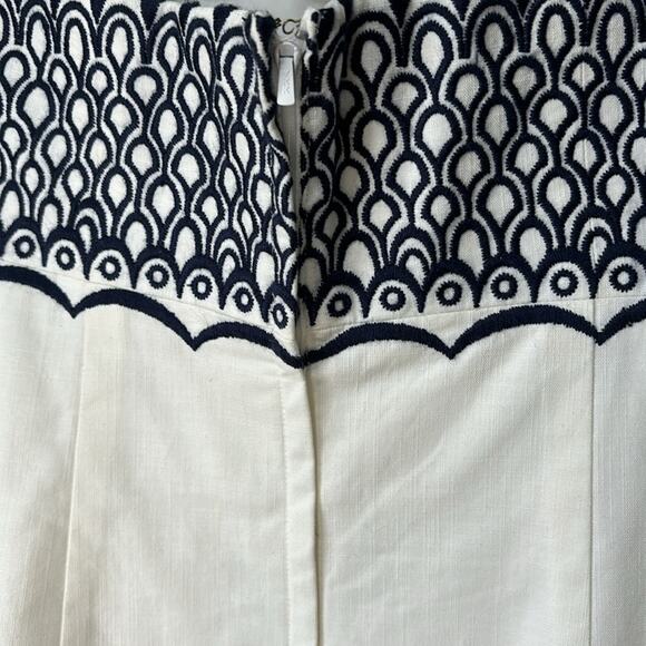 Lily Pulitzer Fly Me To The Sea Bowen Strapless Embroidered Dress Size 4 - Picture 8 of 11